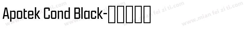 Apotek Cond Black字体转换